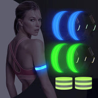 49 x Brand New AivaToba Led Armband Jogging, 4 Pack Luminous Band Reflective Band, Reflective Luminous Bracelets Light Band Running Light Light Reflectors Children Reflector for Running Jogging Cycling Dog Walking Running - RRP €391.51