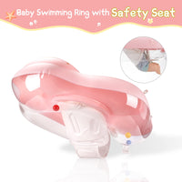 1 x RAW Customer Returns WYRIAZA swimming ring baby swimming aid baby Baby swimming ring with sun canopy SPF 50 Equip Baby Swimming Ring 5-8Kgs with Balance Ball to Prevent Rollover S 3-12 Months  - RRP €33.26