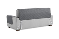 1 x RAW Customer Returns Textilhome - Malu Sofa Cover, 3 Seater, Reversible Quilted Sofa Protector. Color Gray C 3 - RRP €33.99