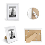 10 x Brand New Nacial A4 Frame 21x29.7cm, Set of 2 Designer PVC Wall Photo Frames, White A4 Photo Frames with Acrylic Glass for Wall Decoration - RRP €171.4