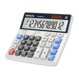 1 x RAW Customer Returns Calculator large buttons large display 12-digit desktop calculator office calculator OS-200ML  - RRP €20.56