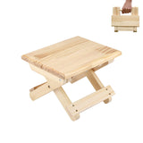 1 x RAW Customer Returns MAGIC SELECT Mini Stool, Folding Wooden Bench. Travel Seat, Children s Step, Portable Footrest for Home, Bathroom, Kitchen, Garden, Office, Travel. Supports 90kg. - RRP €20.68