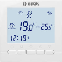 1 x RAW Customer Returns Programmable wifi thermostat for boilers, Wifi chronothermostat Controlled by the beok app app adapted to ISO and Android Compatible with Alexa and Google, 4-wire thermostat 230V power supply BOT313 - RRP €49.99