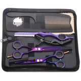 1 x RAW Customer Returns Purple Dragon Hair Scissors 5.5 Inch Professional Hairdressing Scissors Set Perfect Haircut for Men and Women Sharp Scissors for Barber Hairdresser Beginners Purple  - RRP €29.92