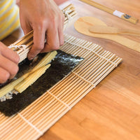 3 x Brand New Sushi Set, 9 PCS Bamboo Sushi Rolling Mat Sushi Kit Sushi Mat Includes 2 Sushi Rolling Mats, 1 Rice Paddle, 1 Rice Spreader, 5 Pairs of Chopsticks Beginner Tools DIY Kit - RRP €21.12