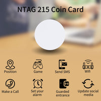 1 x RAW Customer Returns 50 x NFC Tags Natg215 NFC Cards, 504 Bytes of Memory, 1.38 Inch Diameter, Waterproof PVC Material, Working with Amiibo TagMo- TimesKey - RRP €11.86