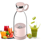 1 x RAW Customer Returns Blender Smoothie Makers, 350ml Portable Blender Mini Jug Blenders, Multifunctional Personal Blender Fresh Juice Mixer Bottle To Go with USB Rechargeable Pink  - RRP €37.99