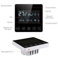 1 x RAW Customer Returns Smart WiFi Digital Programmable Thermostat with LCD Display, App Control, Compatible with Alexa, Google Home, 16A, Electric Floor Heating - RRP €32.99