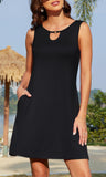 1 x RAW Customer Returns Actcat Women Summer Casual Dresses Sleeveless T-Shirt Sundress Vest Tank Sundress - RRP €19.99