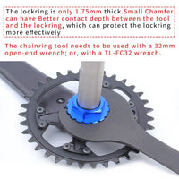 1 x RAW Customer Returns CYCEARTH 12 Speed Bicycle Chainring Removal and Installation Tool for Direct Mount Shimano M7100 M8100 M9100 M9120 Crankset - RRP €15.12