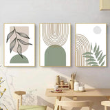 1 x RAW Customer Returns MKHFUW Set of 3 Posters Abstract Botanical Leaf Printed Poster Wall Art, Abstract Boho Poster Line Drawing Woman, No Frame Design-11,3Pcs-40x60cm  - RRP €29.88