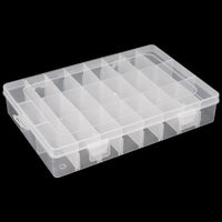 1 x RAW Customer Returns ZEONHEI 6pcs 24 Compartment Clear Plastic Small Adjustable Storage Boxes with Removable Dividers for Small Items Jewelry Beads Earrings - RRP €22.8