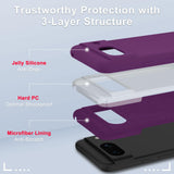 1 x RAW Customer Returns YENAPOON for Google Pixel 8 Case with 2 Screen Protectors, Liquid Silicone Case, Thin Mobile Phone Case, Shockproof Scratch-Resistant Protective Case, Purple - RRP €8.81