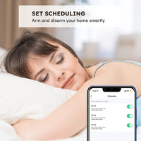 1 x RAW Customer Returns AGSHOME 8-Piece Alarm System, 5 Door Sensors and 2 Remote Controls, Window Alarm System with App, Expandable for Home, RV, Apartment, Garage, Office - RRP €70.58