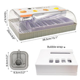 1 x RAW Customer Returns Fully automatic incubator for 20 eggs, with automatic rotation and temperature control, digital LED display, incubator for chickens, ducks, geese, pigeons, quails - RRP €92.82