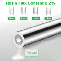 1 x RAW Customer Returns Tin solder, lead-free solder with rosin core Sn99 Ag0.3 Cu0.7 0.8mm, 50g  - RRP €10.98