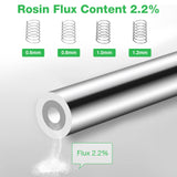 1 x RAW Customer Returns Tin solder, lead-free solder with rosin core Sn99 Ag0.3 Cu0.7 0.8mm, 50g  - RRP €10.98