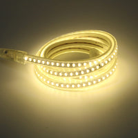 1 x RAW Customer Returns pcning 5730 LED Strip 2M White IP67 Waterproof 220V 230V Direct Connection with EU Plug, Bright LED Strip 2 Meter Neutral White White, 2.00  - RRP €23.18