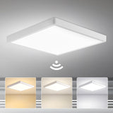 1 x RAW Customer Returns Yafido 28W LED Ceiling Light Flat with Motion Sensor, 30CM 3000K-6000K Ultra Slim White Square Ceiling Lamp with Motion Sensor, 2800LM Modern Panel Lamp for Hallway, Porch, Garage, Balcony - RRP €32.99