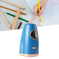 1 x RAW Customer Returns Electric Pencil Sharpener, Battery Operated, Portable Small Pencil Sharpener, Automatic Pencil Sharpener with 1200mAh Battery for School, Office and Home Blue  - RRP €35.16