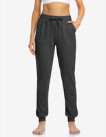 1 x RAW Customer Returns SAFORT 71cm inseam women s jogging pants made of 100 cotton, leisure sweatpants, training pants gym with 3 pockets, high waist jogger running pants, charcoal gray, XL - RRP €27.99