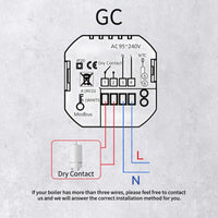 1 x RAW Customer Returns MOES Smart Thermostat WiFi Temperature Controller Smart Life Tuya APP Remote Control for Water Gas Boiler Heater Compatible with Alexa Google Home Black  - RRP €43.63