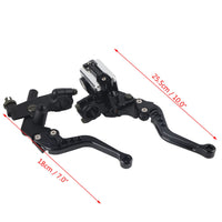 1 x RAW Customer Returns Motorcycle Hydraulic Brake Clutch Lever, 1 Pair 22mm Motorcycle Brake and Clutch Lever Master Cylinder Kit with Adjustable Levers - RRP €28.89