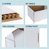 1 x RAW Customer Returns RLAVBL 25 pieces white shipping boxes measuring 15.3 x 10.2 x 10.2 cm for shipping small items, toys and small gifts - RRP €23.99