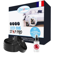 1 x RAW Customer Returns Bed Bug Effectively Protect Your Family and Promote Peaceful Nights in a Healthy and Clean Home with the Anti-Bed Bug Kit Set of 4 Black Traps 1 Bed Protected  - RRP €32.14