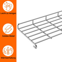 1 x RAW Customer Returns 66044 Grill Warming Rack for Weber Genesis II 300 Series, Grill Replacement Parts for Genesis II E-310 E-315, II E-330 E-335, II S-310 S-335 Gas Grills, 65.4 cm Stainless Steel Warming Rack for Weber Genesis II - RRP €38.3