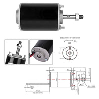 2 x RAW Customer Returns Mini Permanent Magnet DC Motor, 12V Permanent Magnet DC Motor High Speed Low Noise For DIY Generator Ideal for DIY CW CCW Control 3500RPM Electric Motor and 3420 DC Motor Bracket - RRP €39.22