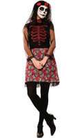 1 x Brand New Red Catrina Costume for Donna S - RRP €29.24