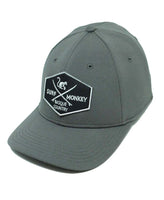 1 x Brand New DRESSED IN MUSIC PLAY WITH ME Recycled Sport Surf Monkey Hat - Repreve Technical Hat, Grey, Medium - RRP €37.49