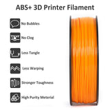 1 x RAW Customer Returns GIANTARM ABS Filament 1.75 mm, 3D printer filament 1 kg, 1 spool, diameter tolerance - 0.02 mm, ABS Orange - RRP €21.99