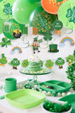 4 x Brand New St. Patricks Day Decoration Door Banner Shamrock Garland Irish Balloons Carnival Door Hanging Banner St. Patrick Decoration Party Accessories - RRP €76.8