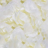 1 x Brand New huaao 3000pcs Artificial Silk Rose Petals Romantic Decoration for Valentine s Day Wedding Party Romantic Atmosphere Propose Wedding Party Confetti, Cream White - RRP €10.99