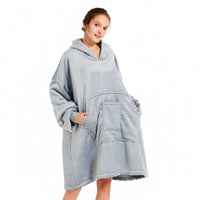 3 x RAW Customer Returns REDESS Blanket with Sleeves Blankets Hoodie Sweatshirt, Wearable Blanket, Oversized Sherpa with Sleeves and Giant Pocket, Cozy Hoodie, Warm for Adult Kids - RRP €104.97