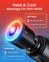 1 x RAW Customer Returns Massage gun heat and cold, RENPHO Thermacool massage gun massage gun with heat cold function, muscle massager for home office workout, full body muscle massage relaxation, Father s Day gift - RRP €119.99