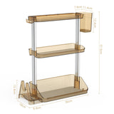 2 x Brand New Dazone Spice Rack, Spice Holder, Kitchen Organizer, 3-Tier Kitchen Storage and Organization Shelf, Kitchen Cupboard Storage, Bathroom Shower Shelf, Bistr  - RRP €38.4