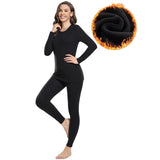 1 x RAW Customer Returns SIMIYA women s thermal underwear extra warm fleece set, winter warmer extra warm thermal top thermal pants leggings functional underwear sets base layer for daily, sports, skiing, black, 3XL - RRP €14.11