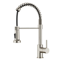 1 x RAW Customer Returns FORIOUS kitchen faucet, stainless steel kitchen faucet pull-out shower, single lever mixer tap for kitchen, kitchen sink fittings 360 rotating kitchen faucet and dual function shower - RRP €67.99