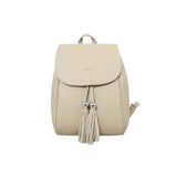 1 x RAW Customer Returns Cheval Firenze Bellatrix Backpack, Genuine Leather Made in Italy Beige  - RRP €78.48