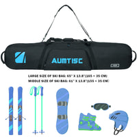 1 x RAW Customer Returns AUMTISC Snowboard Bags Board Bags Ski Bag Ski Equipment Snowboard Storage Snowboard Travel Bag Padded Ski Bag Ski Equipment Ski Travel Bag Long Ski Bag Length - RRP €37.04