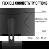 1 x RAW Customer Returns Wstirhy 27 inch PC Monitor FHD 1920 x 1080p IPS Screen, 16 9, 60Hz, 99 sRGB, 5ms, VESA, 178 wide viewing angle , VGA HDMI Monitor for Computer Xbox, Black - RRP €108.0