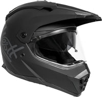 1 x RAW Customer Returns Westt Cross Full Face Motocross Motorcycle Helmet with Double Visor - Matte Black - Unisex Scooter Motorcycle - ECE Certified, M - RRP €96.95