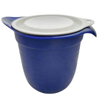 1 x RAW Customer Returns Tupperware Combi Plus measuring cup mixing bowl 1.0 L dark blue with white lid - RRP €17.09