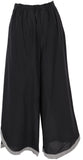 1 x RAW Customer Returns GURU SHOP Palazzo trousers, culottes, oriental trousers, summer trousers, black, cotton, size M 38  - RRP €29.6