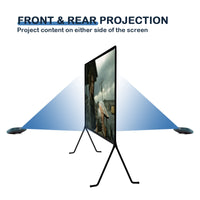 1 x RAW Customer Returns Projector Screen 120 , 16 9 HD, Foldable Screen, Outdoor Projector Screen, Home and Classroom - RRP €96.64