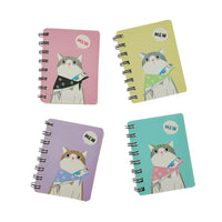 1 x Brand New JZK 4 x Cute Mini Notebooks A7 Diary Ruled Pages Note Books Spiral Bound Notepad Stationery for School Travel Office - RRP €19.2