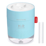 3 x RAW Customer Returns SMARTDEVIL USB Humidifier 500ml, Mini Air Humidifier Ultra Quiet Humidifier, Automatic Shut-Off Portable Humidifier, No Battery, Essential Oil Prohibited, 2 Filters Gray - RRP €67.08